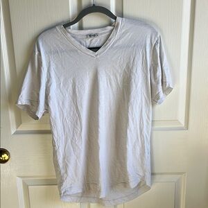 Buck Mason White Short Sleeve Tee Curved Hem VGUC